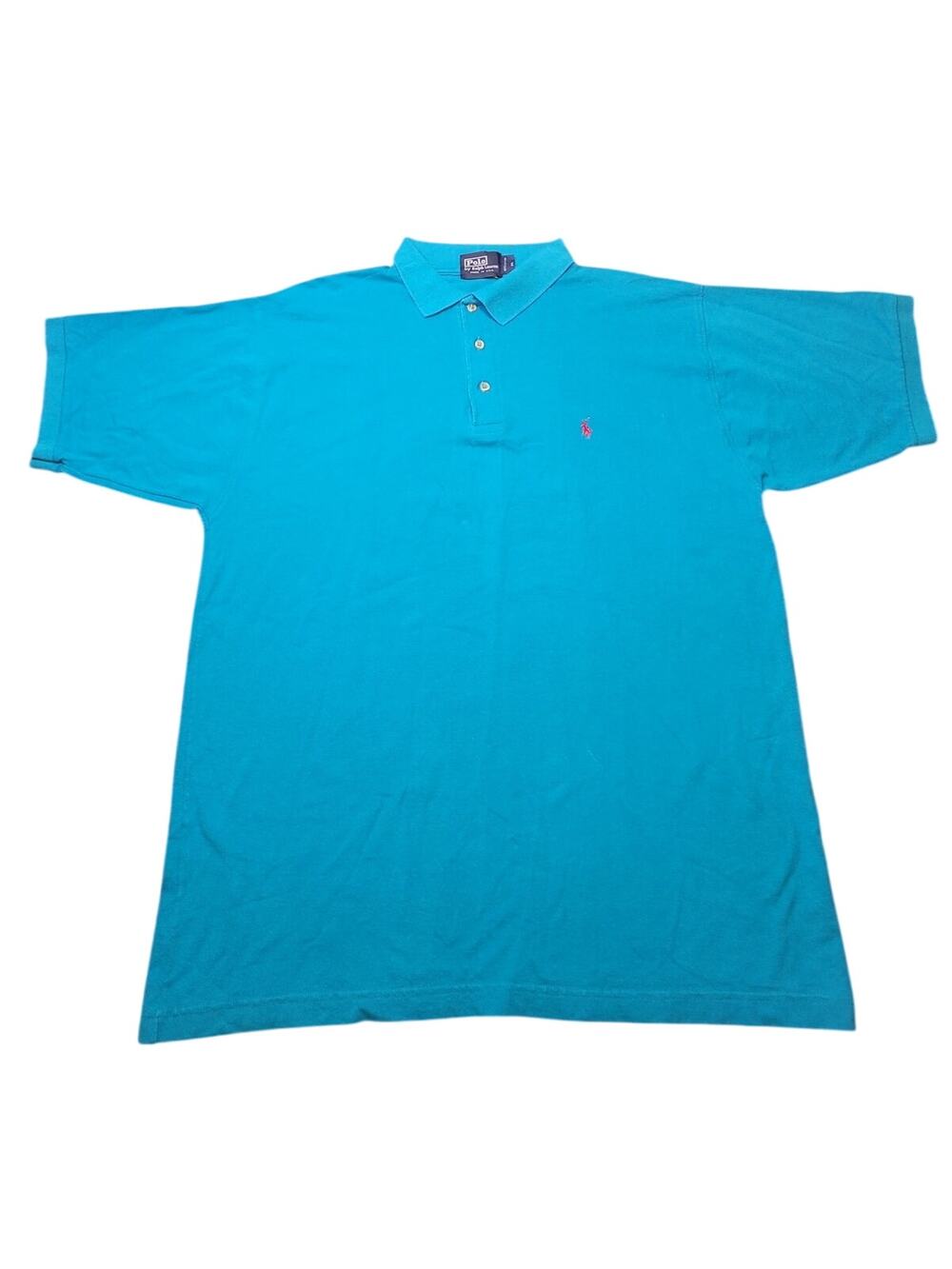 RARE VTG Ralph Lauren Blue Polo 90s USA Streetwear 2XL